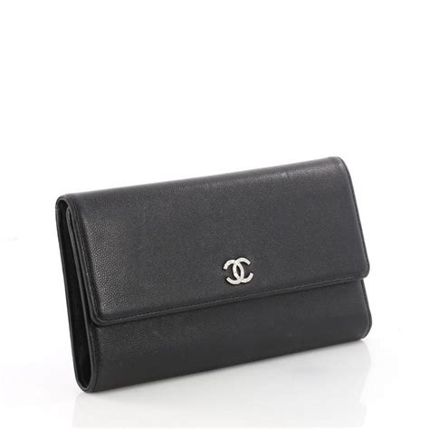 chanel wallet tri fold|small double wallet Chanel.